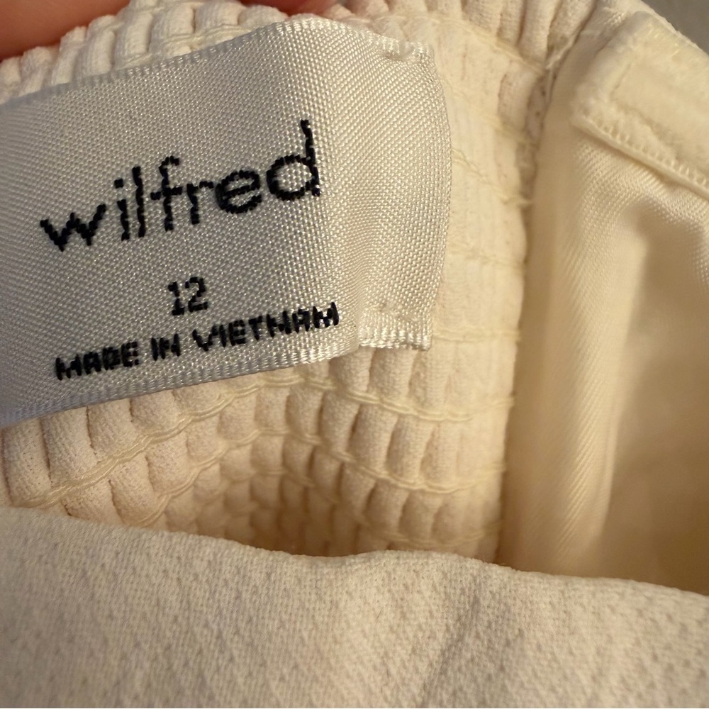 Wilfred Strapless White Jumpsuit | Aritzia | Size 12 | Wide Leg - Picture 3 of 4